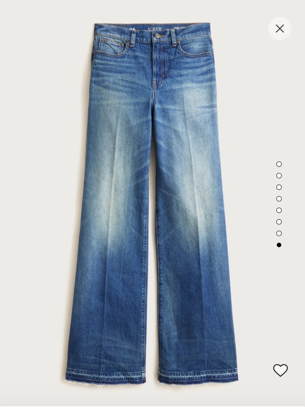 NWT J. Crew denim trouser jean Kate wash blue 28 - Picture 7 of 12